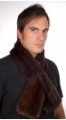 Dark Brown Sable fur scarf, for men